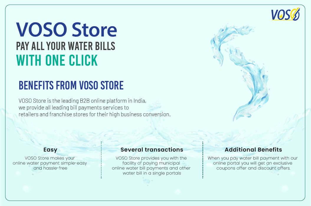 Make water bill payments and other bill payments using Voso's secure bill payments portal