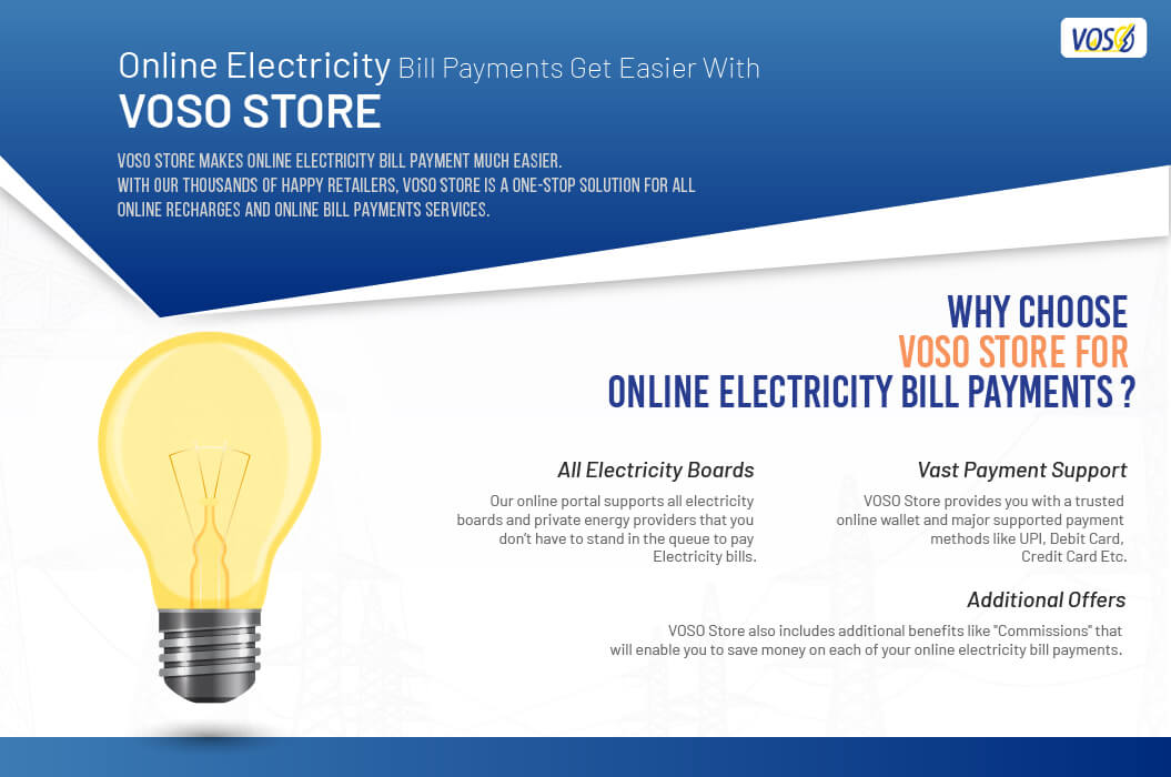 Voso offers online electricity bill payment portal for electricity bill payment for retail customers
